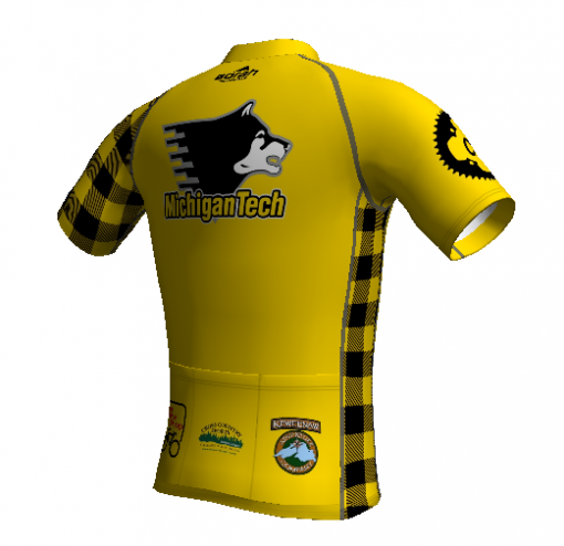 Michigan Tech Cycling Jersey Pro Cut - Image 3